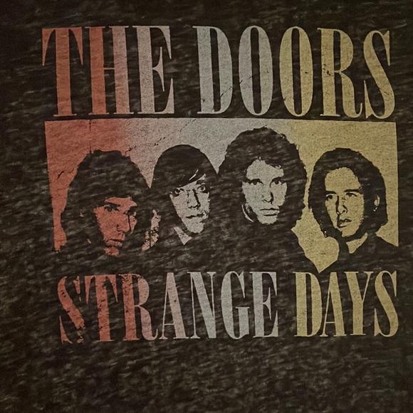 EUC Torrid The Doors Strange Days Burnout Crew Tee Torrid Sz 00 US M/L - Picture 5 of 6